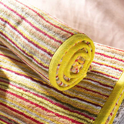 Sunset Stripe Cotton Bath Towel – 79 × 158 cm-SHADE-1