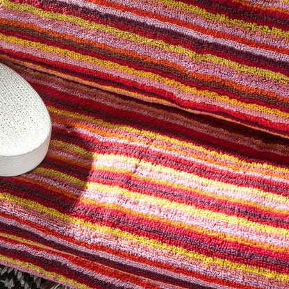 Sunset Ember Stripe Cotton Bath Towel – 79 × 158 cm-SHADE-4