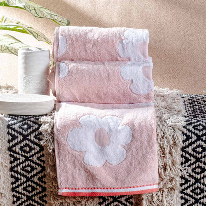 Blush Petal Cotton Towel – 42 × 75 cm-DGN-8