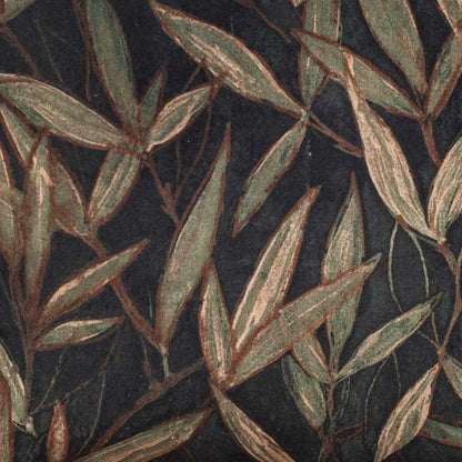 Olive Leaf Velvet Cushion – 16 × 16 in-DGN-23