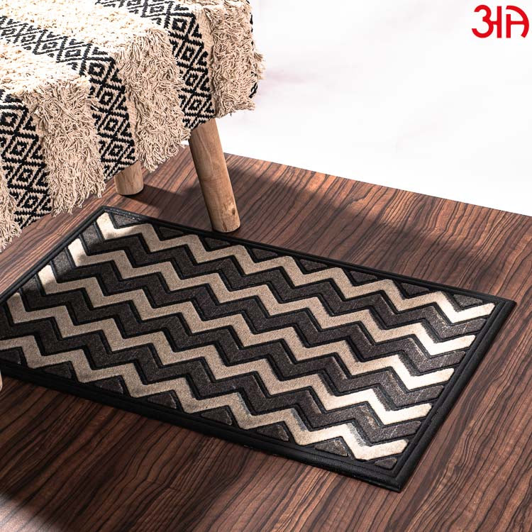 Brown And Beige Anti Skid Durable Material PP Mat (45x75) CM