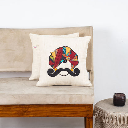 MR. RAJASTHAN And MRS. RAJASTHAN Combo Traditional Cushion Cover