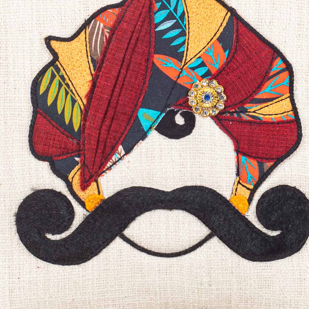 MR. RAJASTHAN And MRS. RAJASTHAN Combo Traditional Cushion Cover