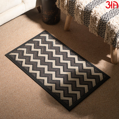 Brown And Beige Anti Skid Durable Material PP Mat (45x75) CM