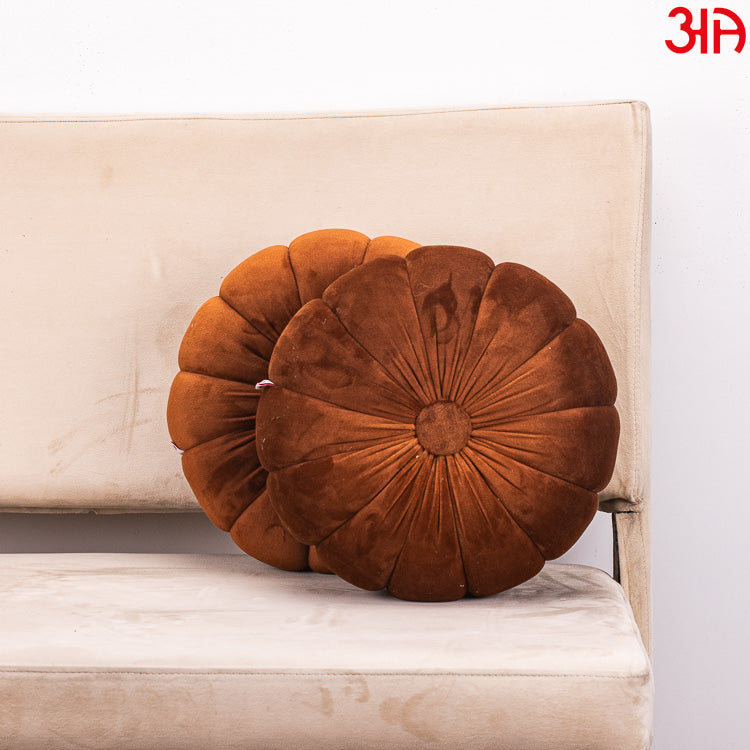 Soft Velvet Pumpkin Cushion by Aawrun