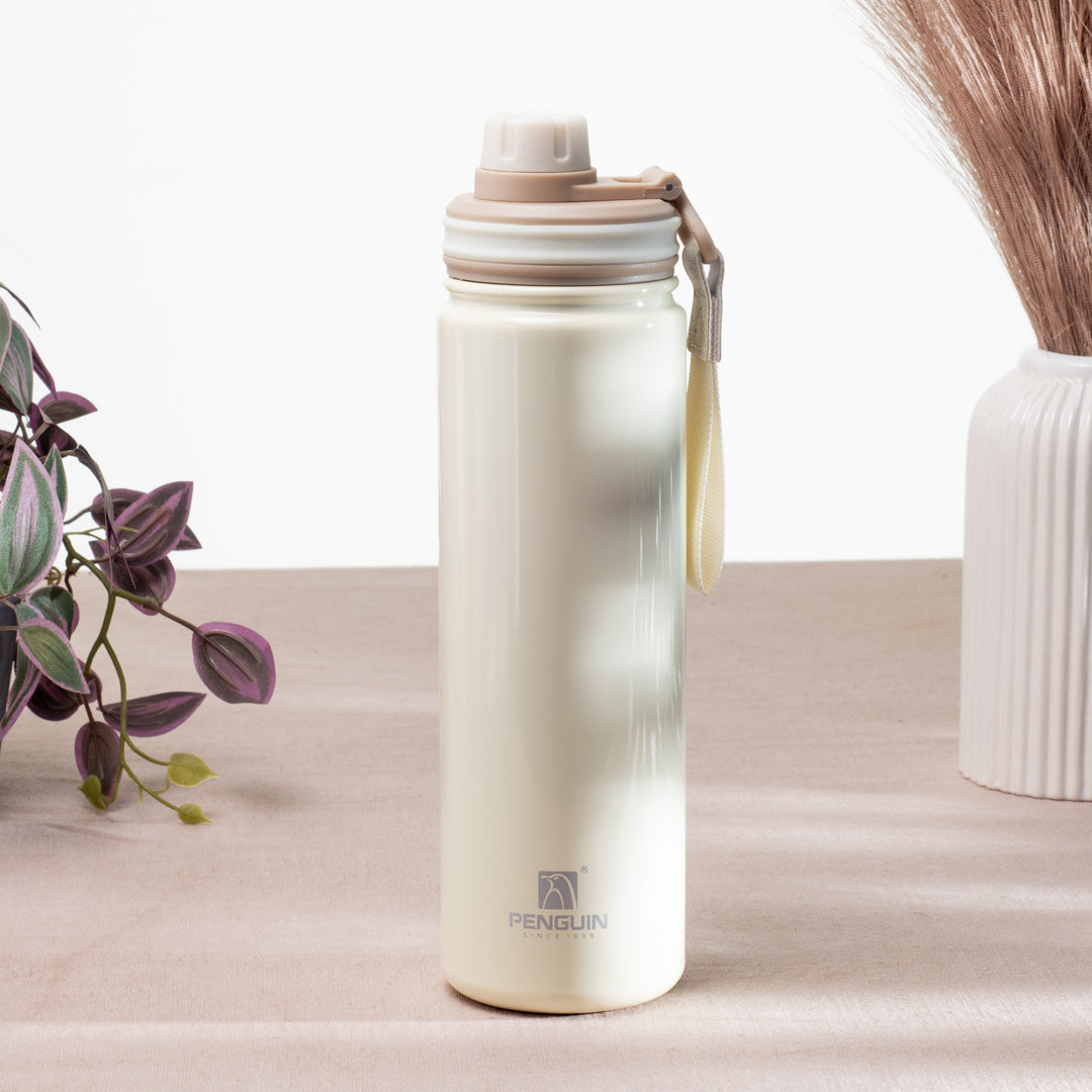 Penguin Anti-Rust Metallic Bottle – 750ml-24×6 cm