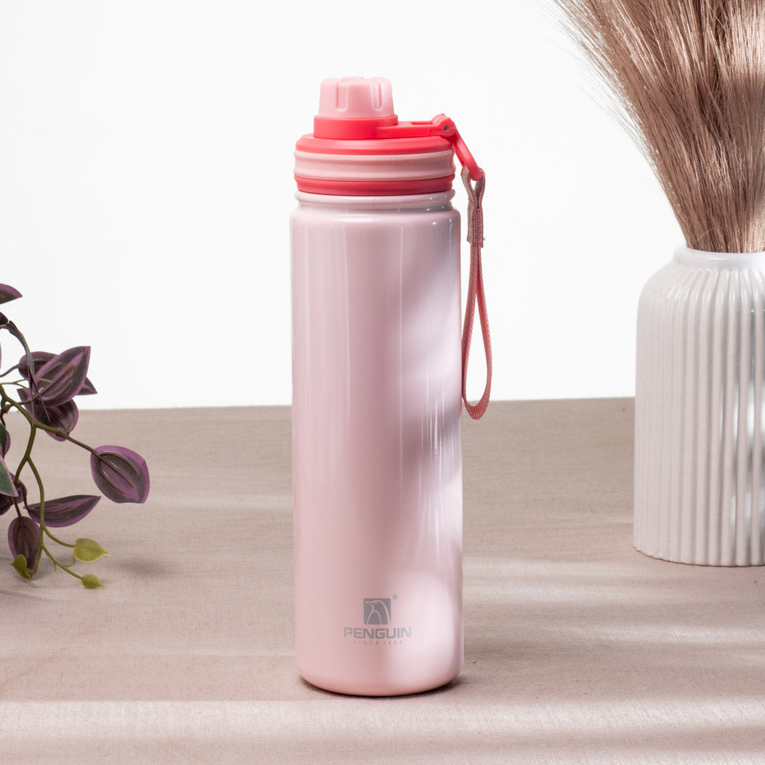 Penguin Anti-Rust Metallic Bottle – 750ml-24×6 cm