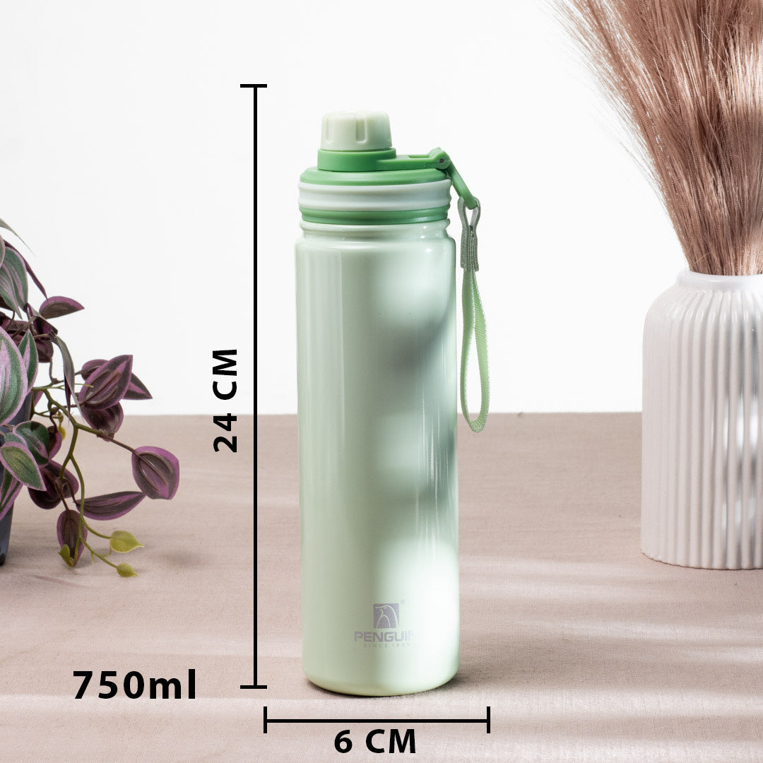 Penguin Anti-Rust Metallic Bottle – 750ml-24×6 cm