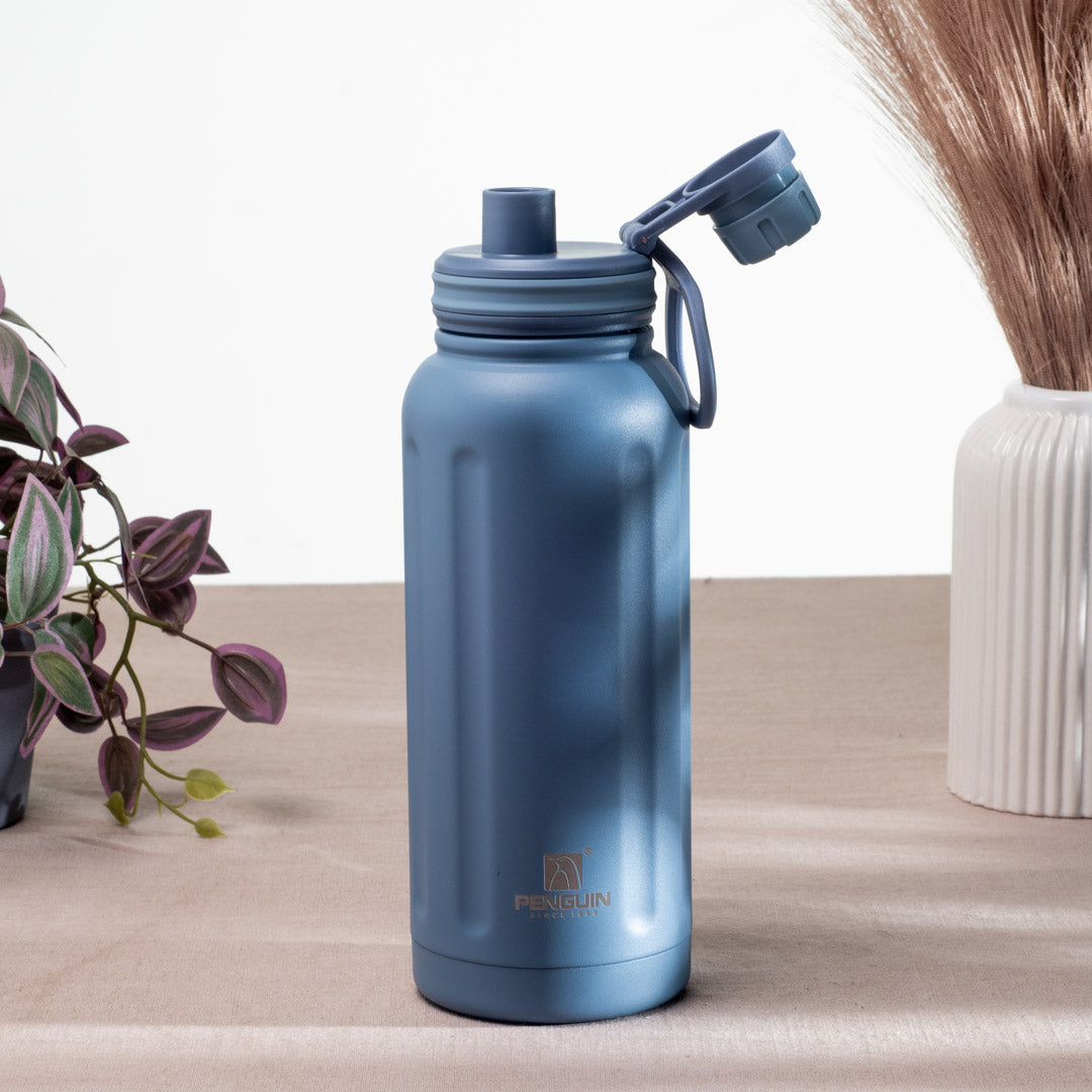 Penguin Matte Anti-Rust Stainless Steel Bottle – 1000ml-24×9 cm