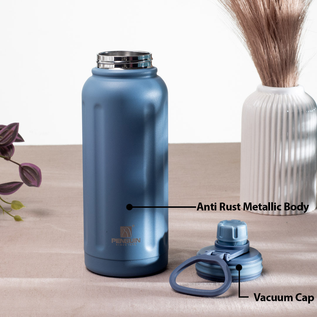 Penguin Matte Anti-Rust Stainless Steel Bottle – 1000ml-24×9 cm