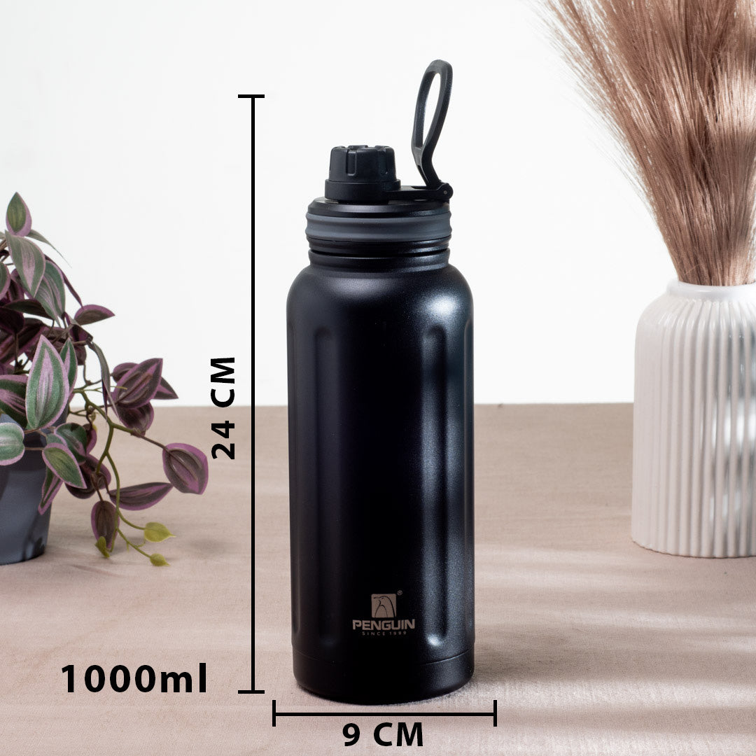 Penguin Matte Anti-Rust Stainless Steel Bottle – 1000ml-24×9 cm