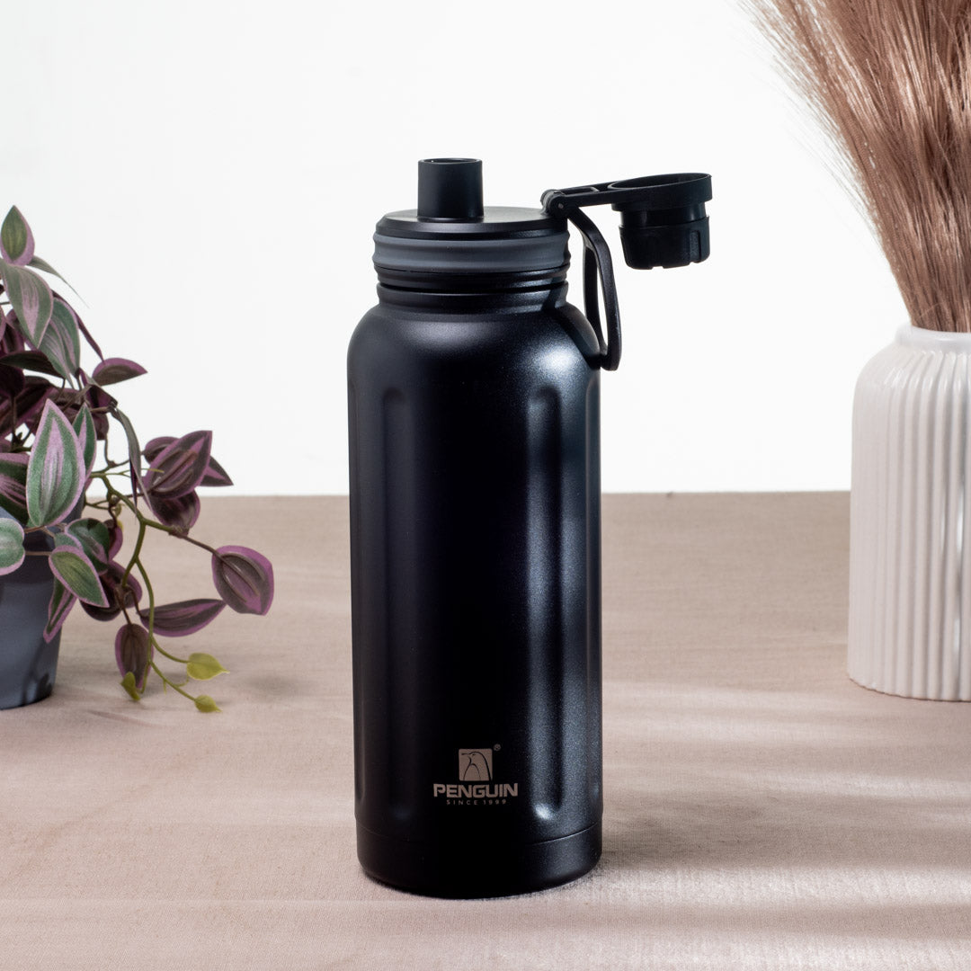 Penguin Matte Anti-Rust Stainless Steel Bottle – 1000ml-24×9 cm