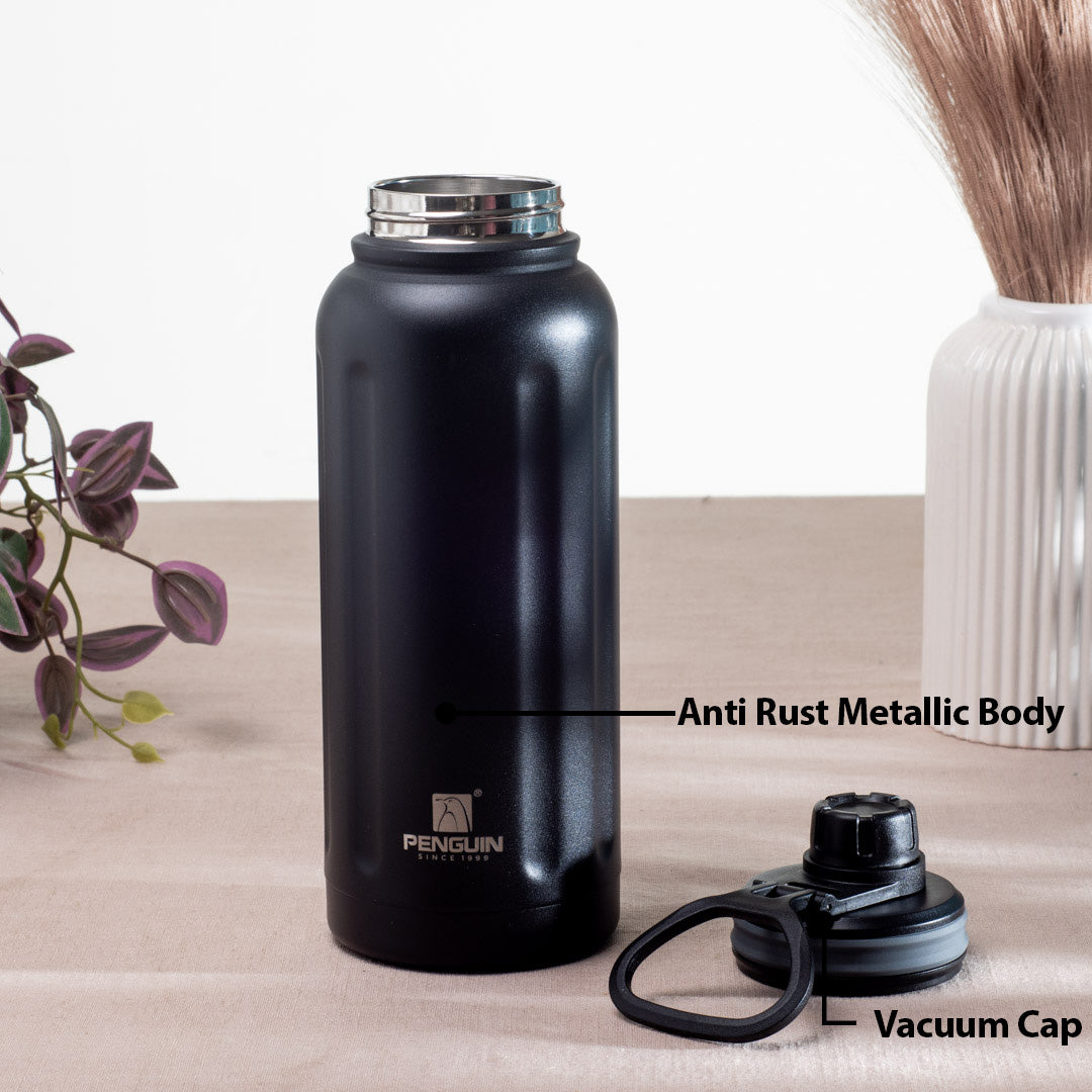 Penguin Matte Anti-Rust Stainless Steel Bottle – 1000ml-24×9 cm