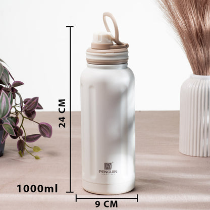 Penguin Matte Anti-Rust Stainless Steel Bottle – 1000ml-24×9 cm
