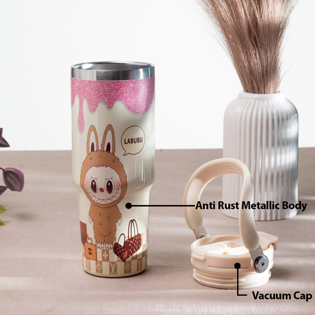 Labubu Edition Matte Anti-Rust Metallic Tumbler – 1000ml-24×9 cm