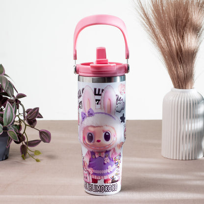 Labubu Mokoko Edition Anti-Rust Metallic Tumbler – 1000ml-24×9 cm