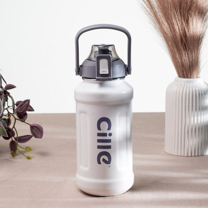 Cille Insulated Water Bottle - Anti-Rust Metallic Body, Purple (25x9 cm)