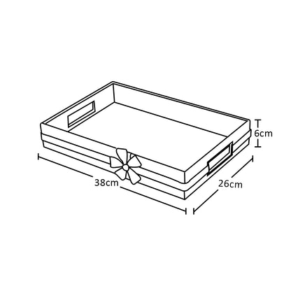 Bow Design Leather Tray