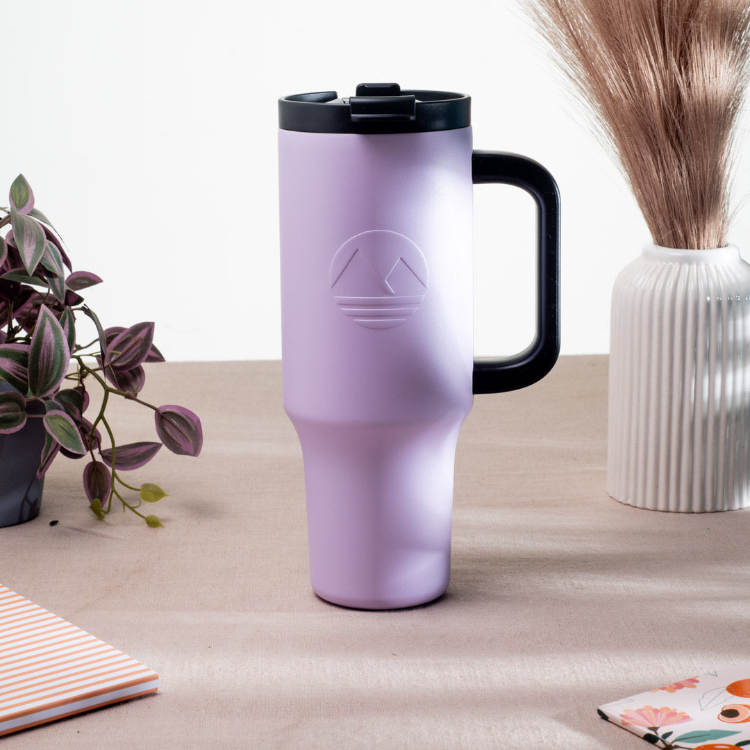 Premium 27x10 cm Anti-Rust Metallic Travel Tumbler with Vacuum Cap – Insulated Mug