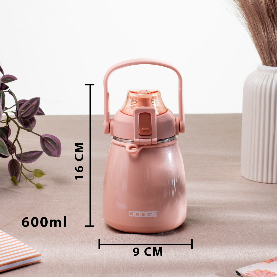 DODGE Insulated Water Bottle - Anti-Rust Metallic Body (16x9 cm)