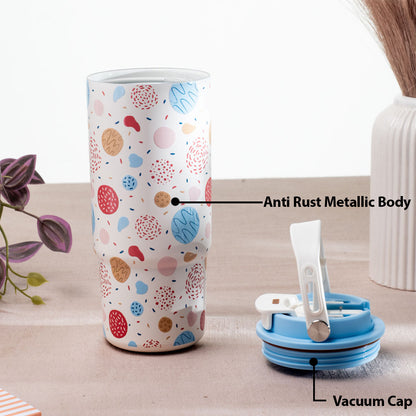 Moda Matte Abstract Pastel Anti-Rust Metallic Tumbler – 800ml-22×8 cm