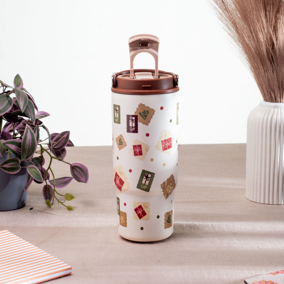 Artisan Matte  Heritage Print Anti-Rust Metallic Tumbler – 800ml-22×8 cm
