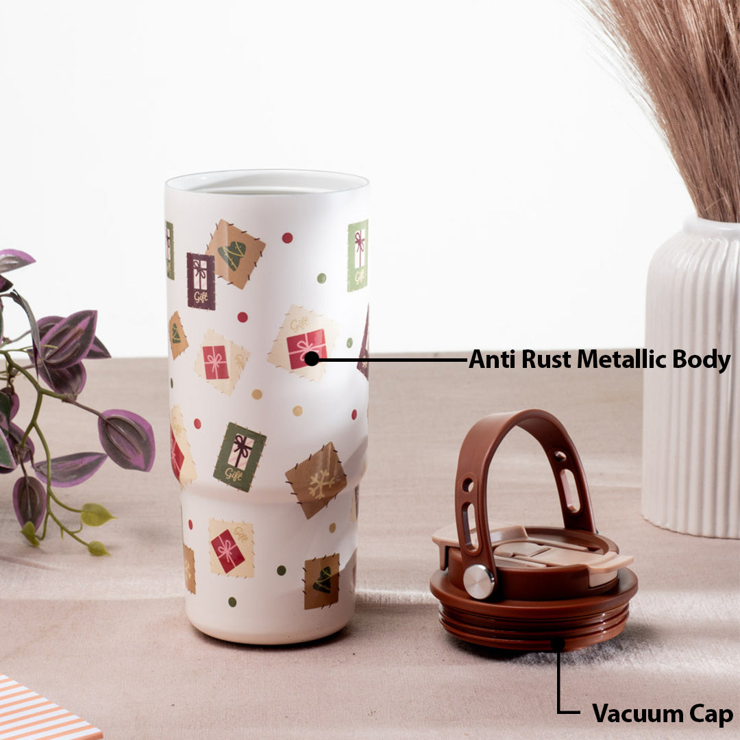 Artisan Matte  Heritage Print Anti-Rust Metallic Tumbler – 800ml-22×8 cm