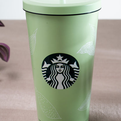 Starbucks Vacuum Insulated Tumbler - Anti-Rust Metallic Body with Straw (18x10 cm)