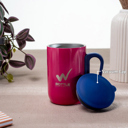 Signature Matte Pink-Blue Anti-Rust Metallic Mug – 280ml-10×6 cm