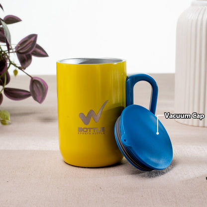 Luxe Matte Yellow-Sky Anti-Rust Metallic Mug – 280ml-10×6 cm