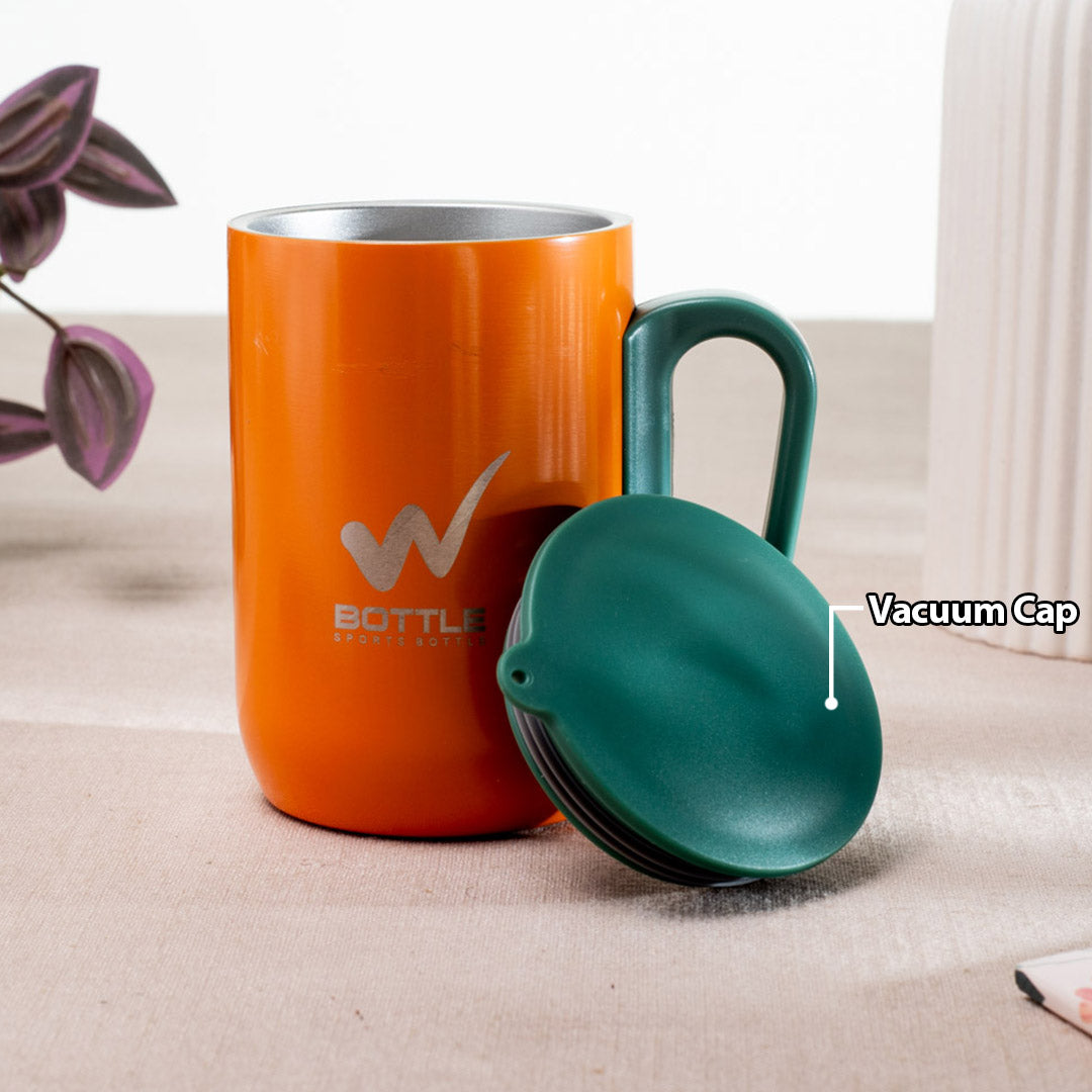 Urban Matte Orange-Green Anti-Rust Metallic Mug – 280ml-10×6 cm