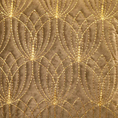 Lotus Design Zari Quilted Cushion Cover