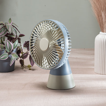 Desktop Table Fan – 16 x 24 x 10 CM-Grey Plastic Body