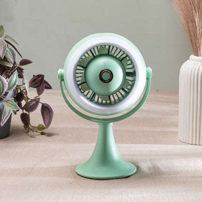 Portable Desktop Table Fan – 11 x 21 x 10 CM-Green Plastic Body