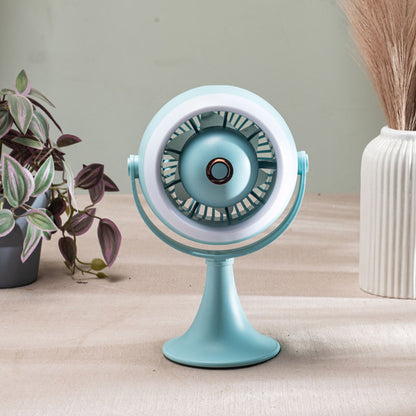 Portable Desktop Table Fan – 11 x 21 x 10 CM-Sky Blue Plastic Body