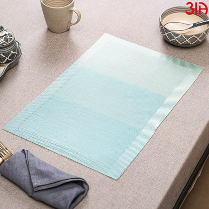 Monday Blues Pvc Table Mat (2 Pcs Set) (12x18) Inch