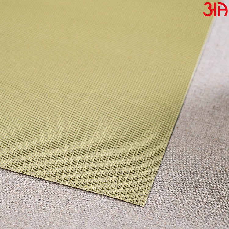 Beige Pvc Table Mat (2Pcs Set) (12x18) Inch