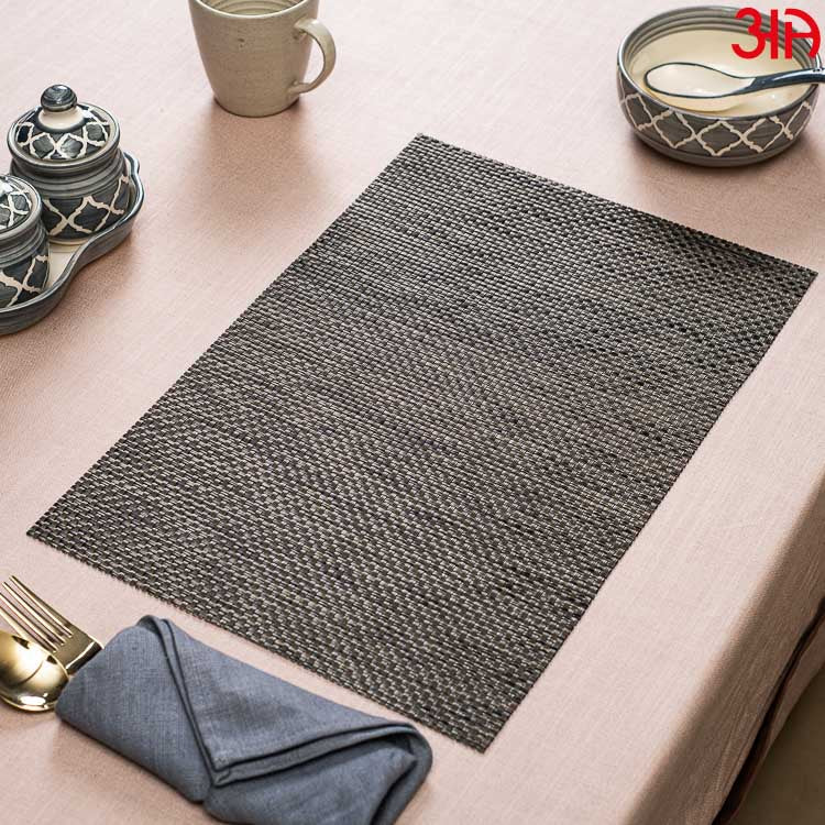 Copper Pvc Table Mat (2Pcs Set) (12x18) Inch