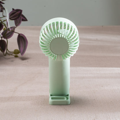 Cute Bear Portable Handheld Fan with Mist – 6 x 16 CM-Green Plastic Body