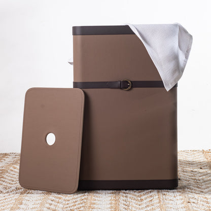 Buckle Design Laundry Box (16x11x24) Inch