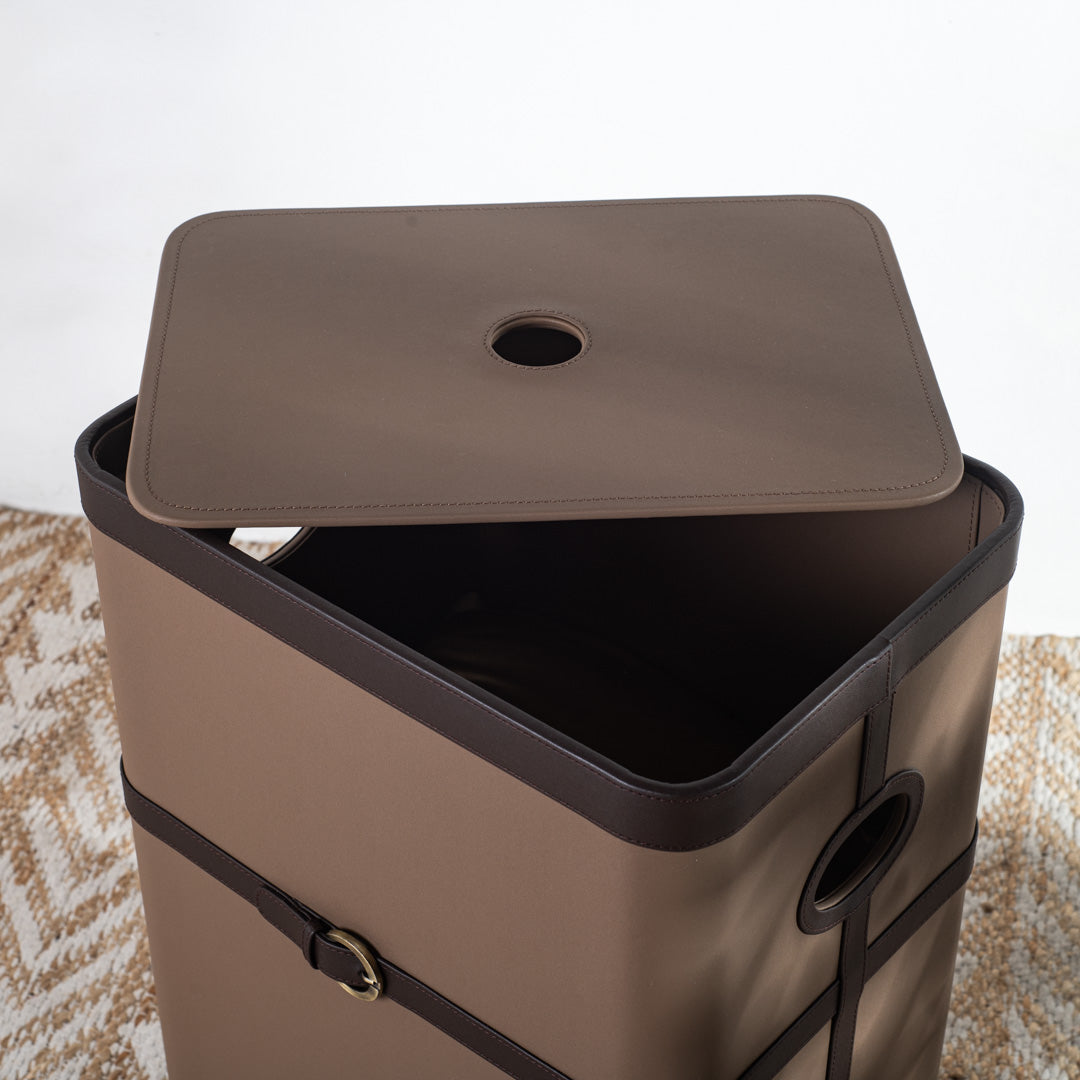 Buckle Design Laundry Box (16x11x24) Inch