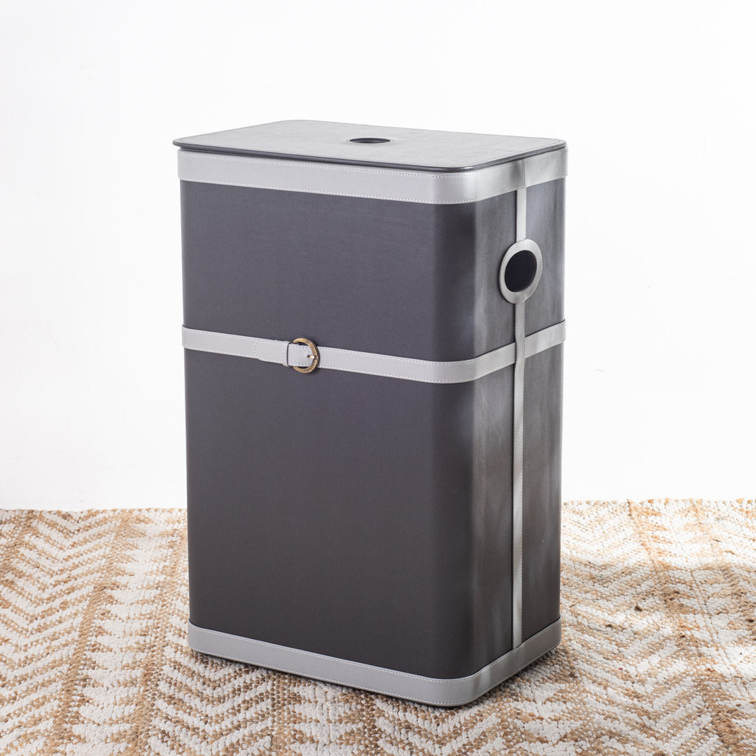 Buckle Design Laundry Box (16x11x24) Inch