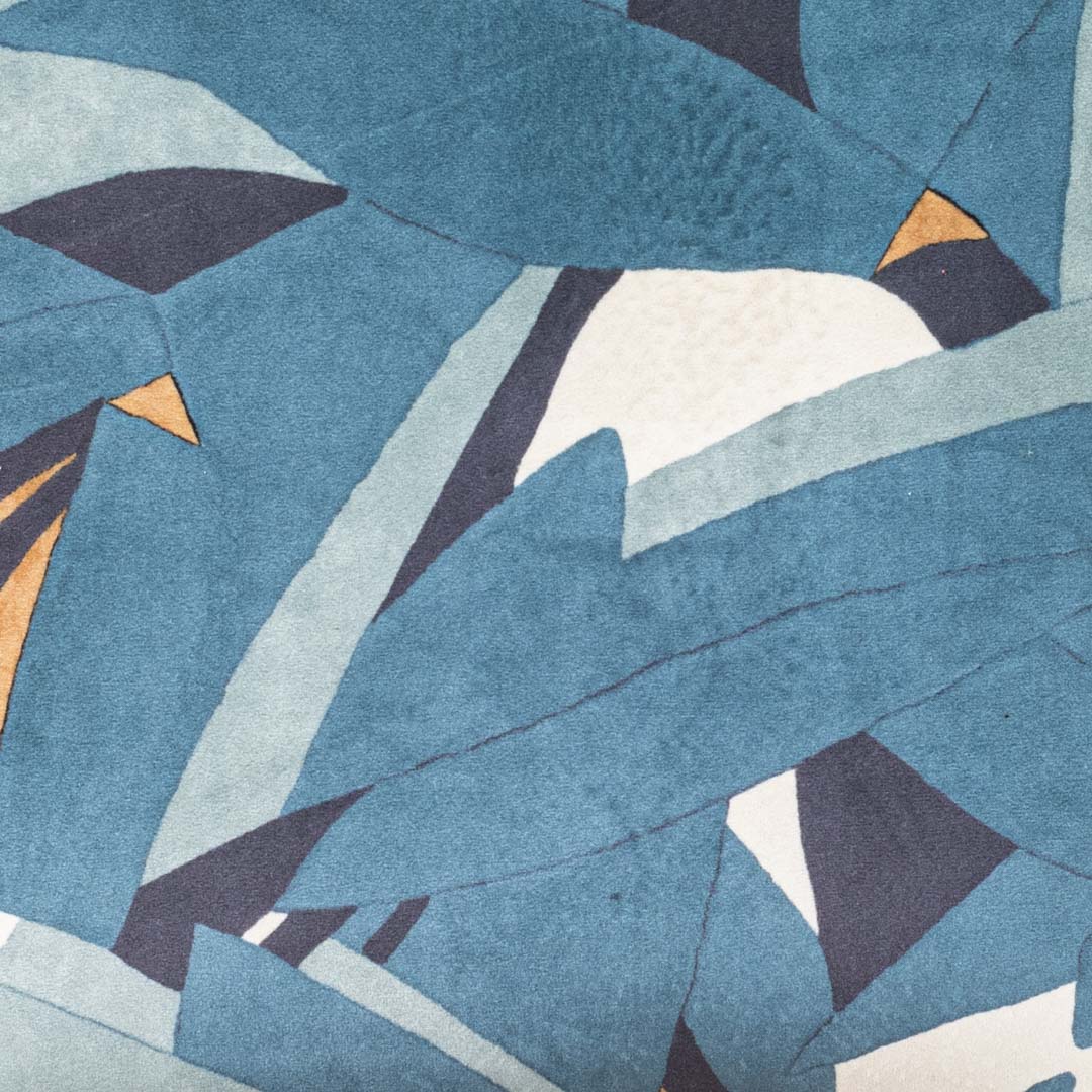 Contemporary Teal Leaf Velvet Cushion Cover – 16x16 Inch-DGN-31