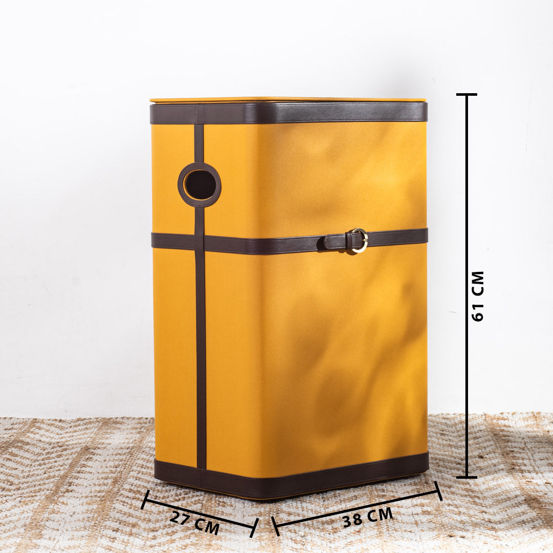 Buckle Design Laundry Box (16x11x24) Inch