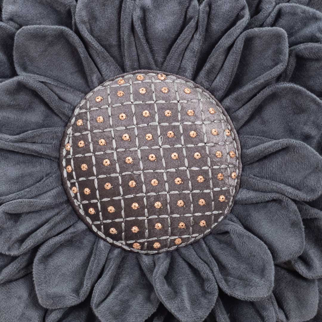 Luxe Velvet Sunflower Cushion Cover