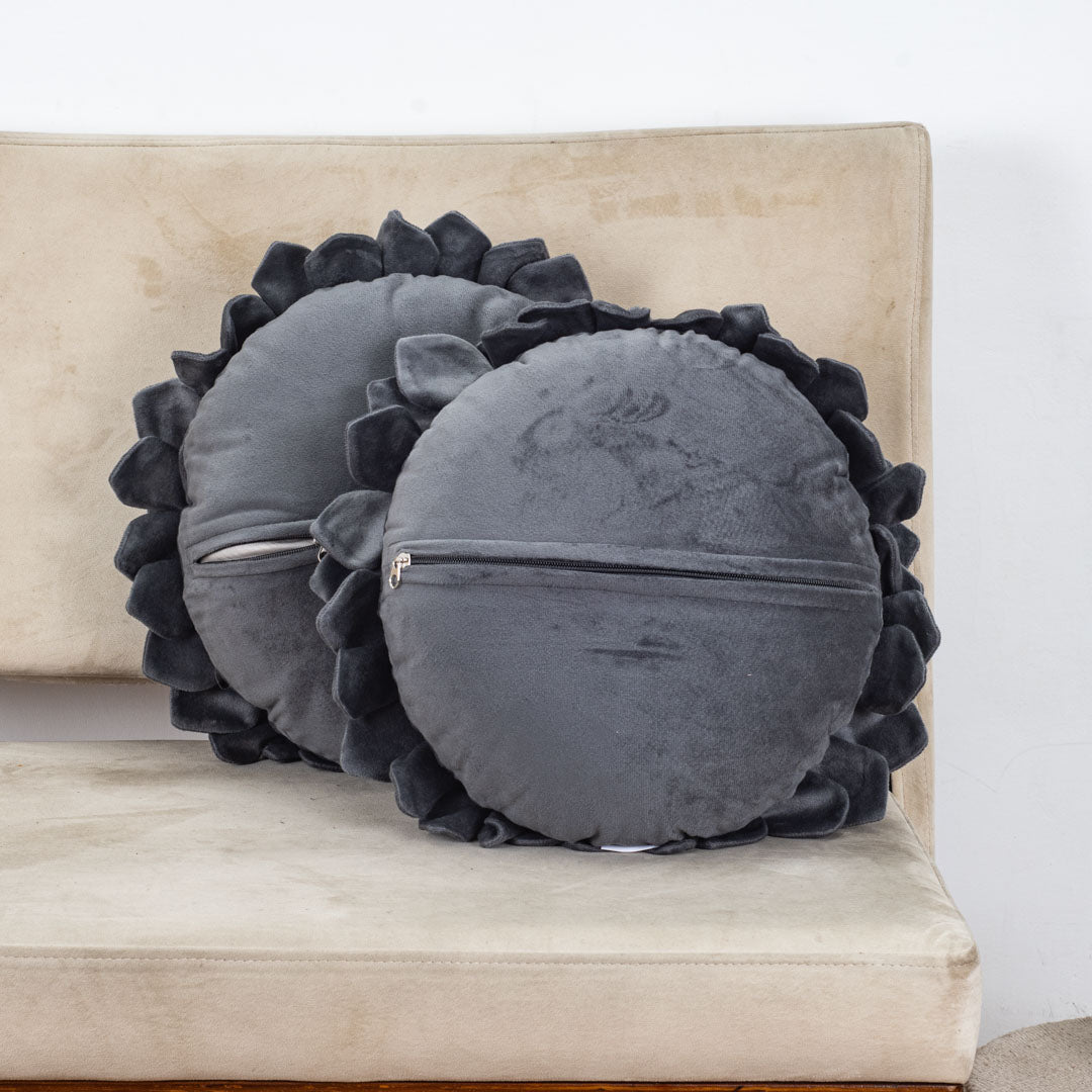 Luxe Velvet Sunflower Cushion Cover