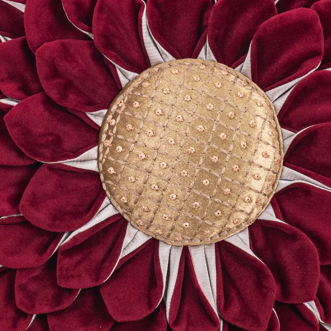 Luxe Velvet Sunflower Cushion Cover