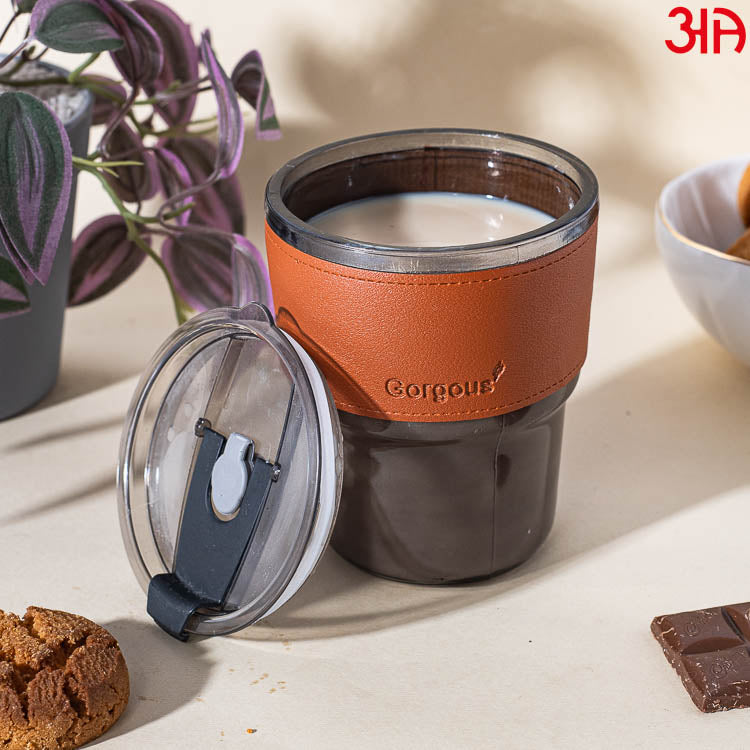 Glass Travel Sipper Tumbler Mug