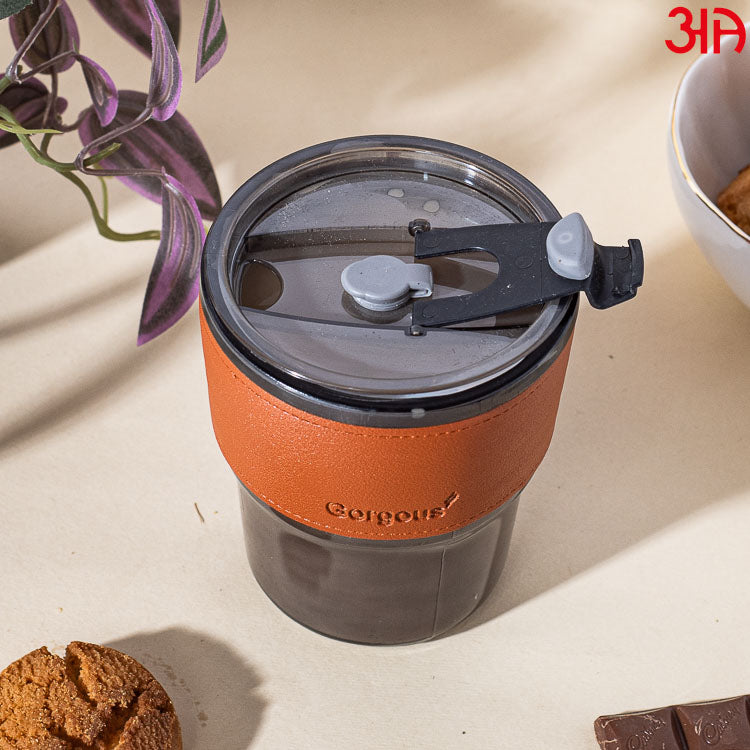 Glass Travel Sipper Tumbler Mug