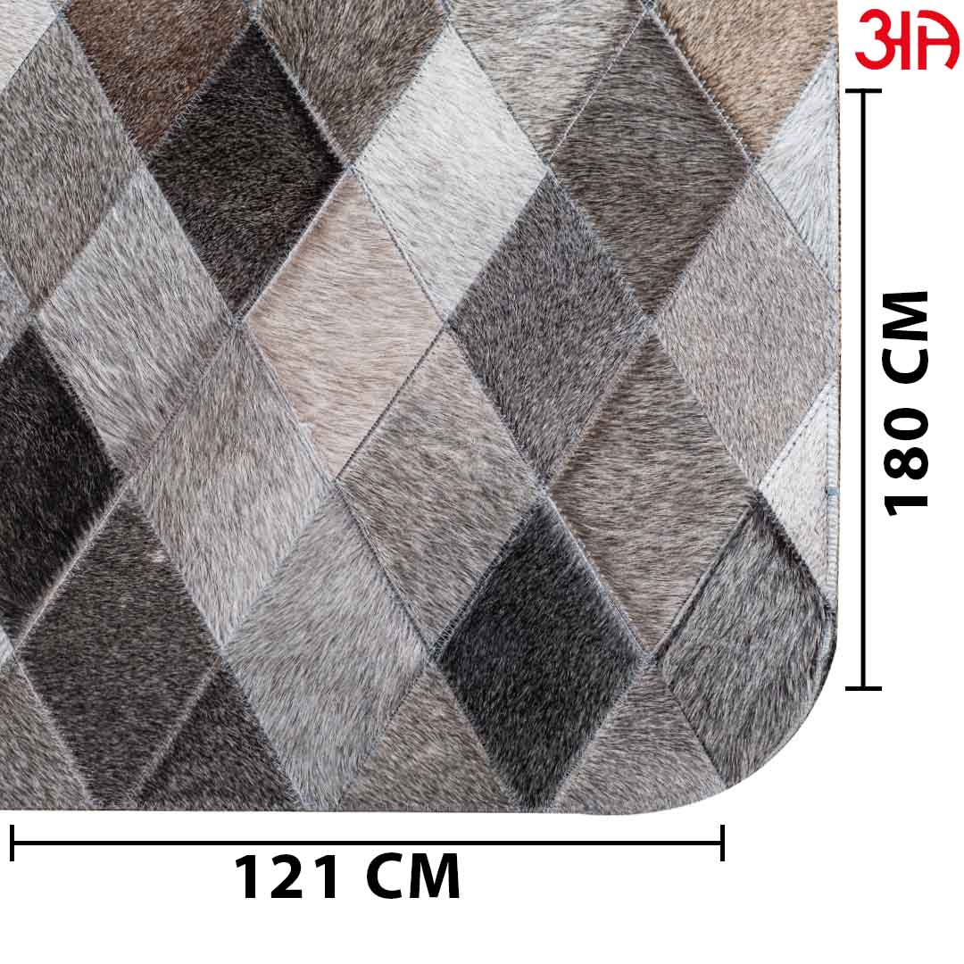 Modern Leather Carpet (4x6) Feet